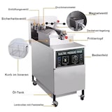thumbnail of Elektrische Hochdruckfritteuse - Manuell- 24 Liter - Profi-Fritteuse - Gastro-Fritteuse