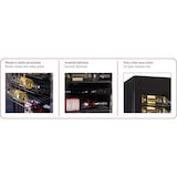 thumbnail of Vetrina vino slim 112 bottiglie temperatura +2°C +20°C mensole in metallo e cassetto inferiore SLIMWINESW1121TB