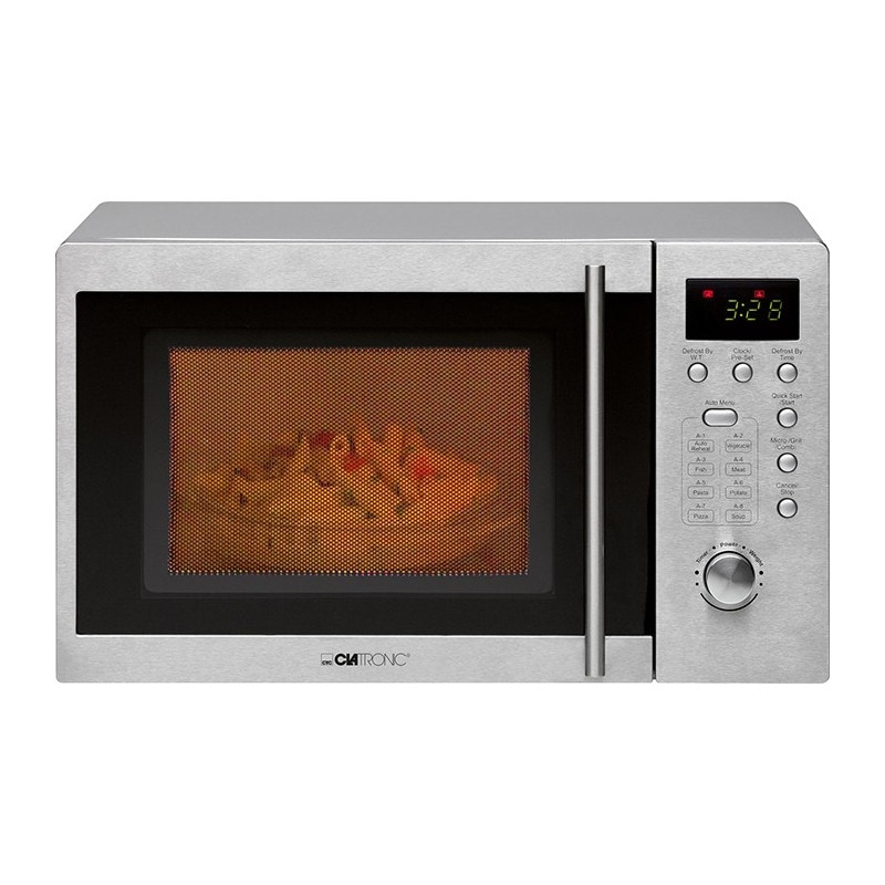 Clatronic MWG 778 U Mikrowelle Edelstahl 800 W Unterbaufähig