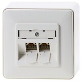 thumbnail of METZ CONNECT C6Amodul 2-poorts 180° opbouwdoos, zuiver wit RAL9010