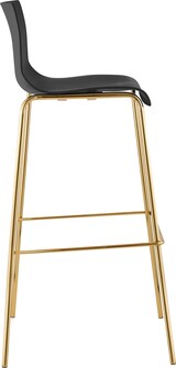 thumbnail of Barhocker Hover Kunststoff Vierfußgestell Gold schwarz