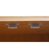thumbnail of Dressoir HWC-B18, ladekast highboard, 3 deuren bamboe 81x97x34cm