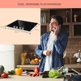 thumbnail of Kochheld 4-Zonen-Induktionskochfeld 6000W Dreh-Regler Glas schwarz Schwarz