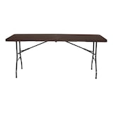 thumbnail of Mesa Retangular Dobrável para Catering com Efeito Madeira 180x74cm Thinia Home