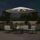 thumbnail of vidaXL Sonnenschirm Ampelschirm mit LED-Beleuchtung 300 cm Metallmast
