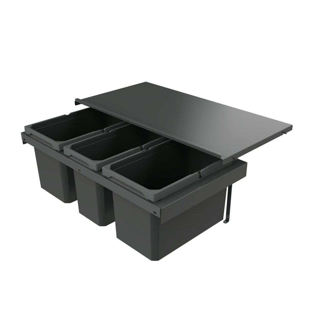 Naber Cox Stand-UP® 280 S/800-3, Abfallsammler anthrazit, H 280 mm 8013393