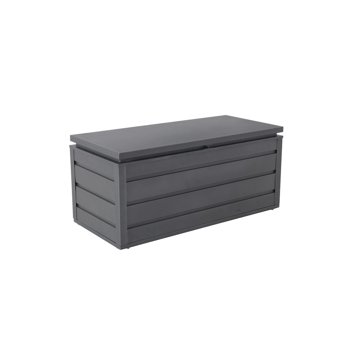Tarrington House Baule da esterno, interna a LED, metallo, 133 x 61 x 67 cm, grigio