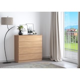 thumbnail of Kommode Massivholz Buche Sideboard Anrichte 4 Schubladen 90.51-90