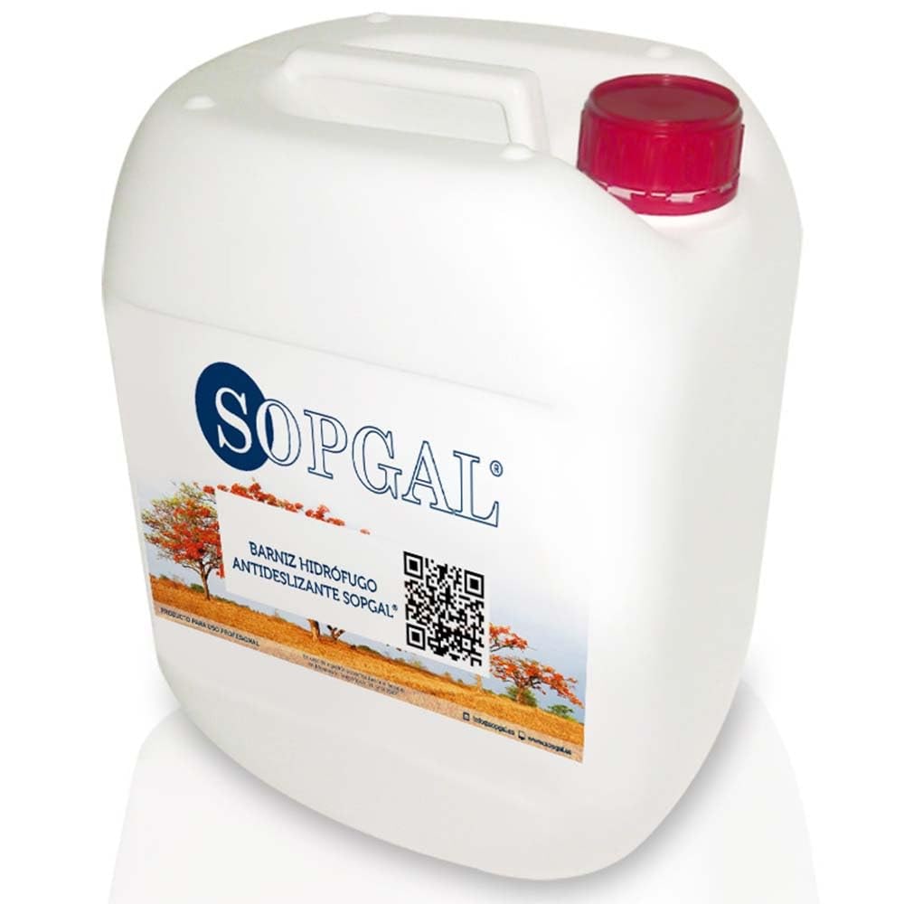 Hidrófugo Antideslizante para Suelos (5l) - Impermeabilizante incoloro brillo. Proporciona gran adherencia al suelo, evita caídas o resbalones