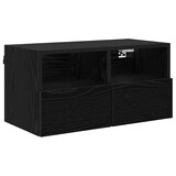 thumbnail of vidaXL TV-Wandschrank Schwarz Eichen-Optik 60 x 30 x 30 cm