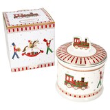 thumbnail of Keksdose Polar Train rund H16,5cm Porzellan Gebäckdose Aufbewahrung Weihnachten