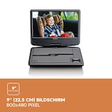 thumbnail of Lenco DVP-901BK - 9 Zoll tragbarer DVD-Spieler mit Kopfstützenbefestigung - integrierter Akku - USB-Eingang - Schwarz