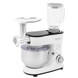 thumbnail of Mehrstufige Küchenmaschine 3in1 mit Edelstahlschüssel 1.000 Watt Schneeweiß, Knetmaschine, Mixer, Fleischwolf