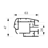 thumbnail of Schaukasten Outdoor 9xA4 silber