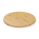 thumbnail of Relaxdays Drehteller, rund, 360° drehend, zum Servieren, Gewürze, Öl, Marmelade, Käse, Ø 32 cm, Bambus Drehplatte, natur