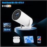 thumbnail of Mini Videoprojecteur Android 11 120 Lumens Portable Avec WIFI6 Et BT5.0 Blanc YONIS