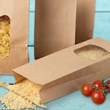 thumbnail of greenbox - Bruine blokzakken met venster & clipband, S, 500 St.