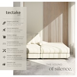 thumbnail of tectake Paneles de pared Sonic Wall II fonoabsorbentes MDF madera auténtica decorativos insonorización pared techo roble claro 110 x 50 cm