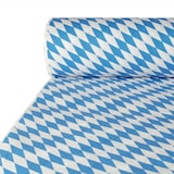 thumbnail of 5 rollen papieren tafelkleed met damastprint 50 m x 1 m Beiers blauw