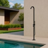 thumbnail of Sined Alghero Gartendusche Aus Edelstahl 316l Mit Mischbatterie Und Handbrause Schwarz Matt