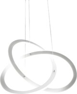 thumbnail of Yara S/P N 40W LED 1900lm 4000K Pendelleuchte aus weißem Aluminium und Silikon - Gealuce Dimmbar mit Phasenanschnitt und Druckschalter