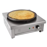 thumbnail of METRO Professional Crepe maker GCP1040, roestvrij staal / gietijzer, 47 x 45 x 24 cm, Ø plaat 40 cm, 3000 W, incl. beslagspreider, zilver