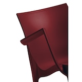 thumbnail of METRO PROFESSIONAL Fauteuil Bukisi, empilable, avec accoudoirs, en polypropylène, bordeaux