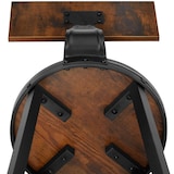 thumbnail of tectake Juego de taburetes altos POOLE  Madera Industrial Oscura, Rústica