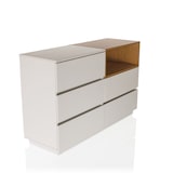 thumbnail of Sideboard MELMO S 120x40x76 cm 5 Schubladen weiß/eiche hjh LIVING
