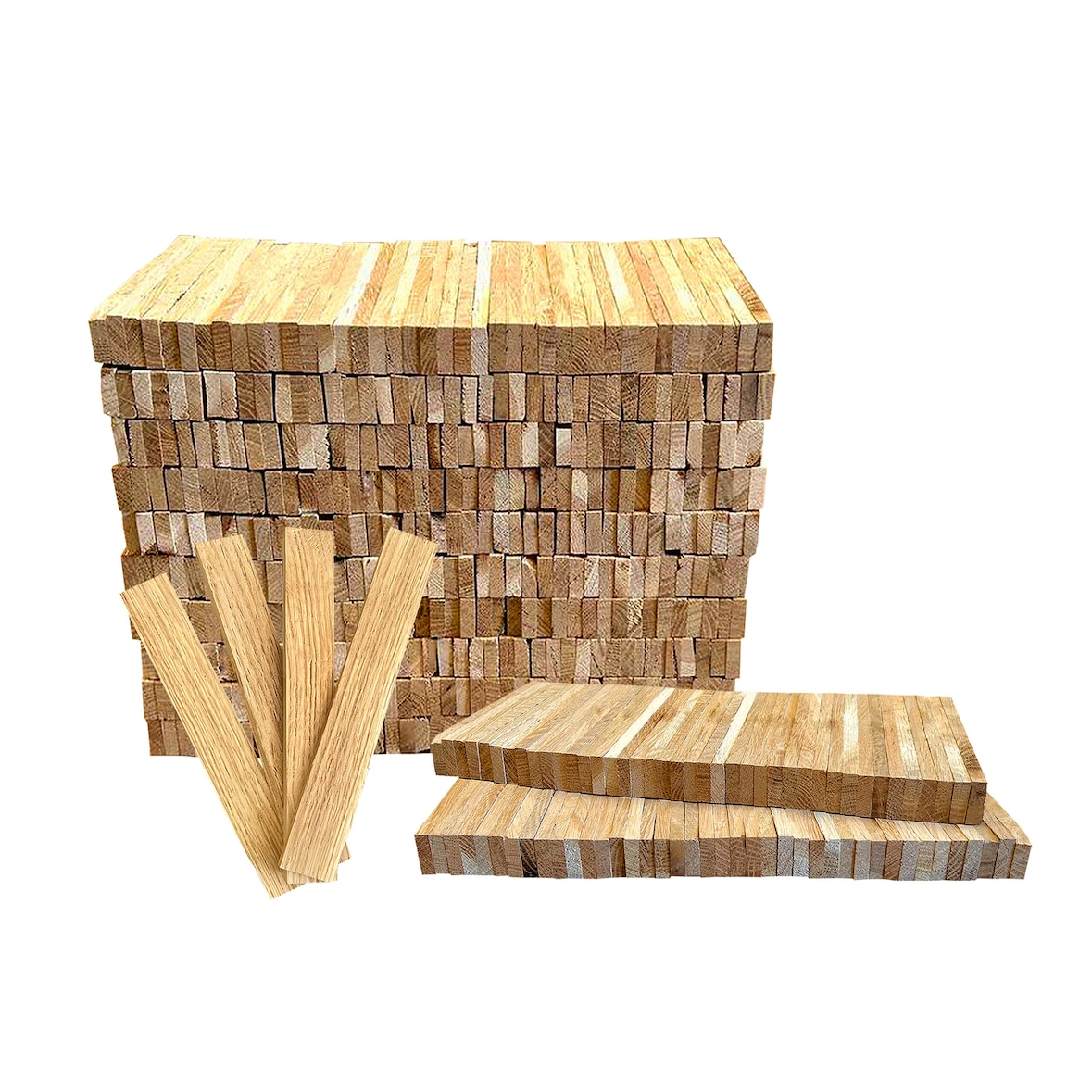 PINI 10 kg Brennholz Anzünder aus Eichenholz Anmachholz für Kamin Grill Lagerfeuer Feuerschale