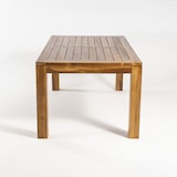 thumbnail of Mesa de exterior em madeira de teca de 180 cm, retangular, madeira de teca de grau A, tamanho: 180x100x76 cm