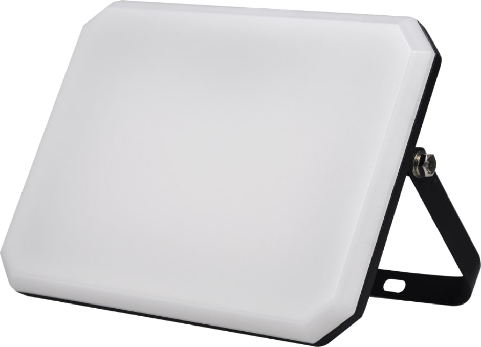LED-Projektor Schwarz 230V 50W 4000K Abdeckung milchig 5000lm 175x125x27,5 mm