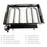 thumbnail of Yelloo - Griglia mod. INOXLINE 620 con piastra 60x45 cm liscia inox, BBQ a Gas adatto per grigliare per 4-8 persone