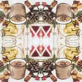 thumbnail of Home Fashion, Hot Chocolate & Cookies, Cocktail-Servietten 25 cm x 25 cm, im Viertelfalz, 2 Designs je Packung, 20 Stück pro Pack
