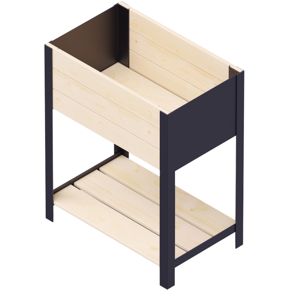 Jardinière en bois et métal Modern Surélevé Upyard