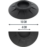 thumbnail of Anti‑Vibrationsdämpfer für Waschmaschine & Trockner – Ø 10 × 1 cm – Set von 4 – Schwarz