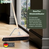 thumbnail of Stabiler Saalbesen 100cm Breit mit Stielstabilisator und Stiel 140cm Lang schwarze weiche Kunsthaar Borsten Kehrbesen Besen