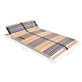 thumbnail of vidaXL Lattenrost mit 42 Latten 7 Zonen 120 x 200 cm