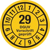 thumbnail of Dreifke® Jahresprüfplaketten, DGUV Vorschrift geprüft, Jahresfar - 35 mm Folie selbstklebend