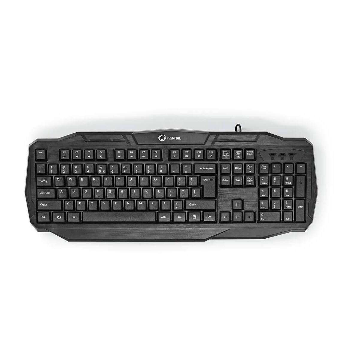 Clavier Qwerty De Jeu Filaire  Usb 2.0  Disposition Internationale Us  Pc Gaming Usage Non Intensif Nedis
