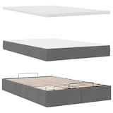 thumbnail of vidaXL Ottoman-Bett mit Matratze Dunkelgrau 120x200 cm Stoff