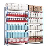 thumbnail of PROREGAL Fachbodenregal MAXIMUS | Grundregal | HxBxT 200x125x68cm | 6 Ebenen | offener Fachboden | Fachlast 152kg | Lichtblau/Lichtgrau