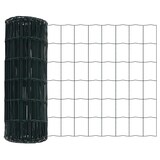thumbnail of vidaXL Zaun mit Pfosten Grün 0,6 x 25 m Stahl und PVC