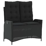 thumbnail of vidaXL 2-tlg. Garten-Essgruppe mit Kissen Schwarz Poly Rattan