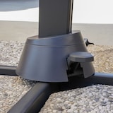 thumbnail of BLUES - Parasol de Jardín Excentrico 3x2 Orientable a 360°- Estructura de Aluminio Inclinable y Retráctil Brazo lateral  - Chimenea Cortaviento