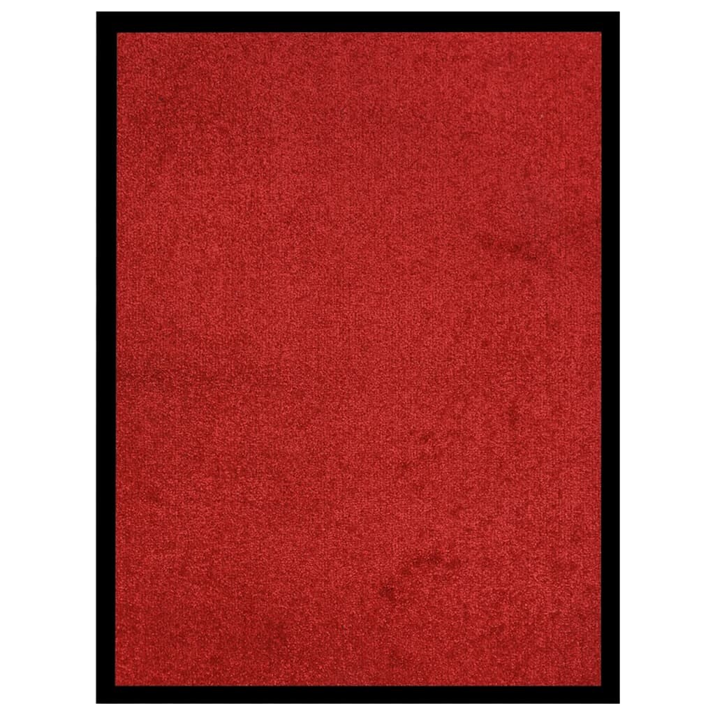 Décoshop26 - Eingangsmatte 60 x 80 cm rot PP und rutschfestes Vinyl DEC040659
