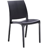 thumbnail of Sedia set 4 pz in resina impilabile made in Italy design per interno esterno SOFIA Nera
