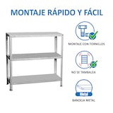 thumbnail of SimonRack Metalen stellingkast met schroeven 900x1100x300 mm, 3 niveaus, 75 kg buigpunt, Verzinkt - Advantage