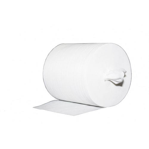 Mank Reinigungstuch M-Wipes aus Spunlace 50 gsm Weiß, 17x25 cm ca. 200 Abrisse, 8 Rollen