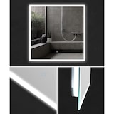 thumbnail of Alpenberger Waschtisch mit Unterschrank Badmöbel 80 cm Breit | Gäste WC Badezimmermöbel mit LED-Spiegel | Waschbecken mit Waschbeckenunterschrank Bad